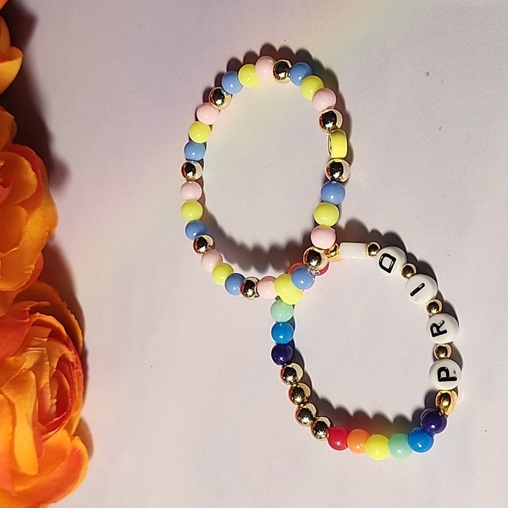 🎉Buy 1, get 1 half off!!🎉Pride Bracelet Pack - Pansexual